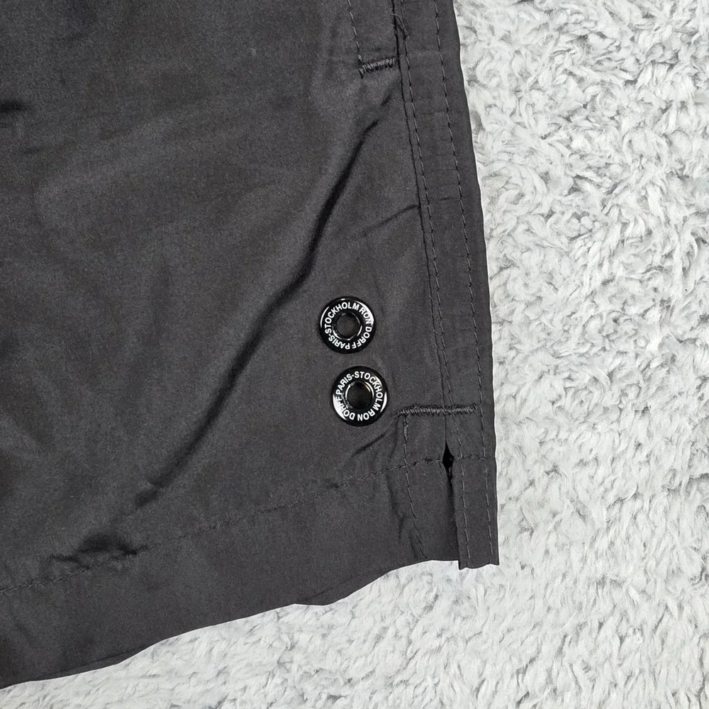 Ron Dorff Swim Shorts Mens S Black Recycled Polyester Drawstring Mesh Liner 3